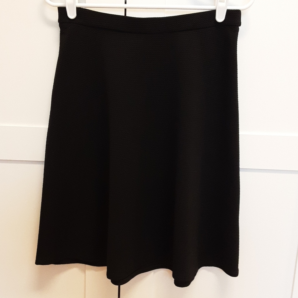 GENUX Black a line skirt